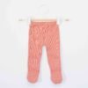 pantalon en tricot bébé rose