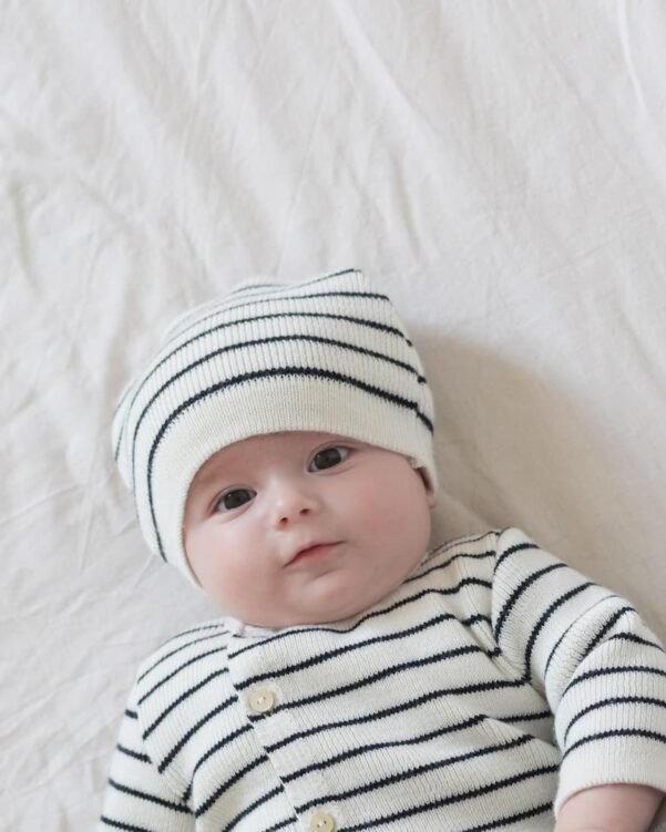 bonnet a rayure pour bébé 3
