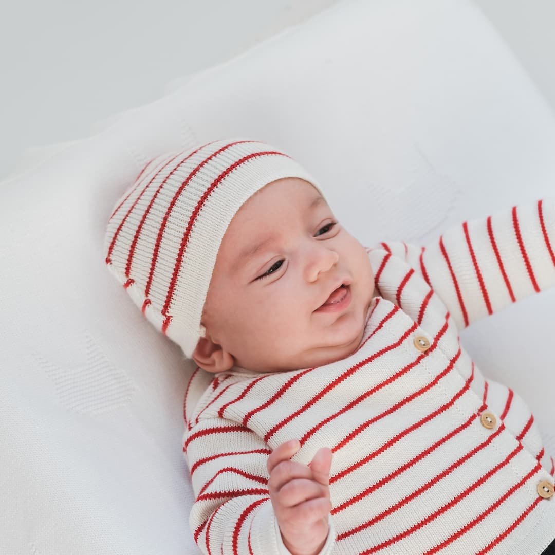 bonnet a rayure pour bébé 4