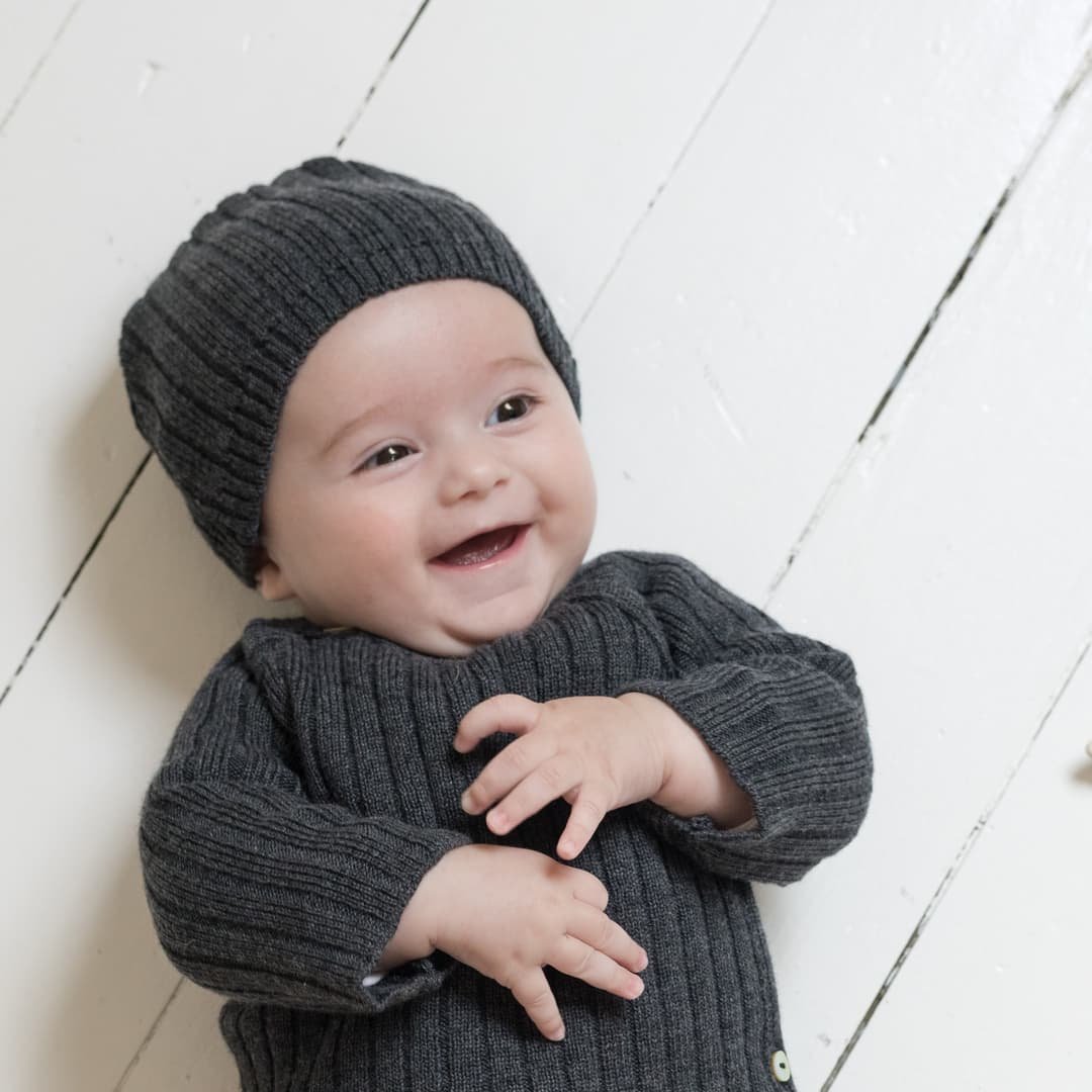 bonnet en laine bébé tricot