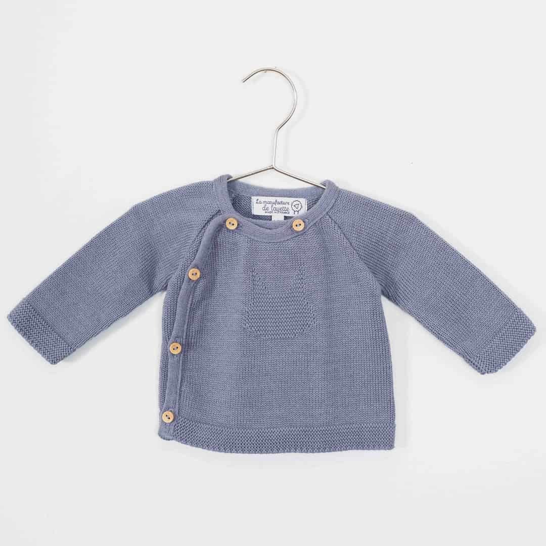 brassière en coton pour bébé bleu