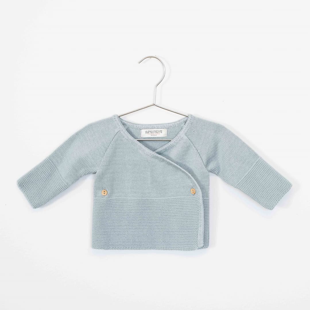 brassière maille vert pour bébé