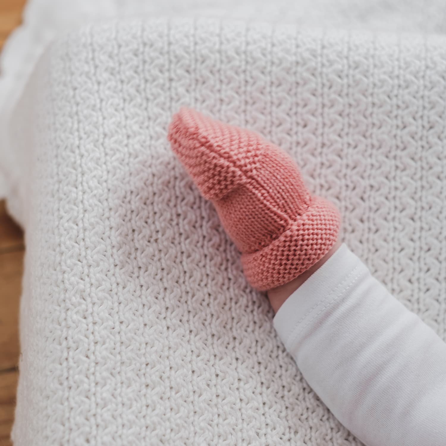 moufles rose pour bébé