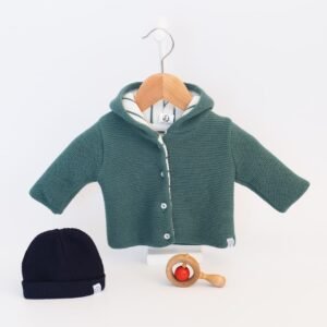 ensemble en tricot pour bébé garçon vert