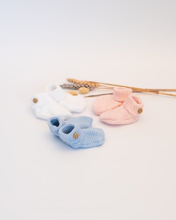 chaussons naissance coton bébé mixte