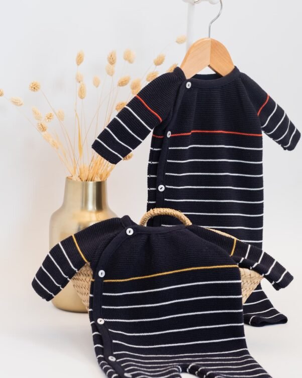 Combinaison coton bio pour bébé mixte