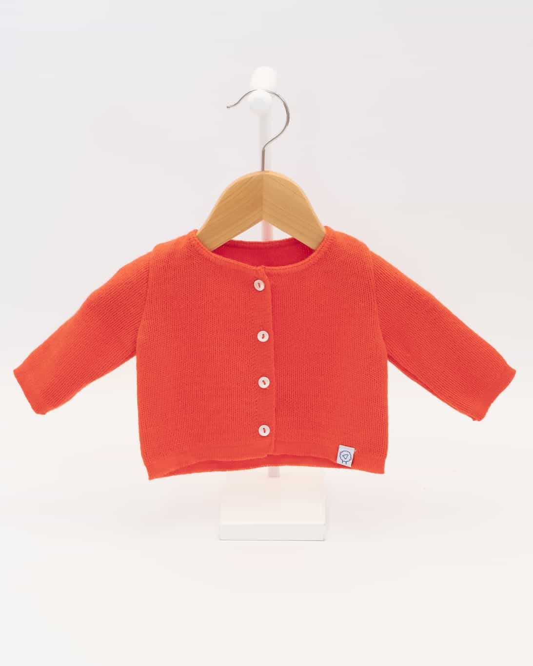 Gilet pour bébé coquelicot