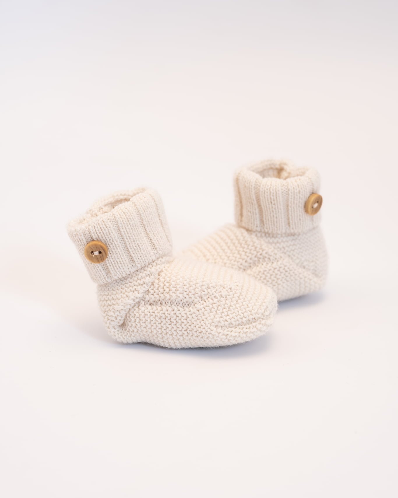 bottons bébé en laine écru