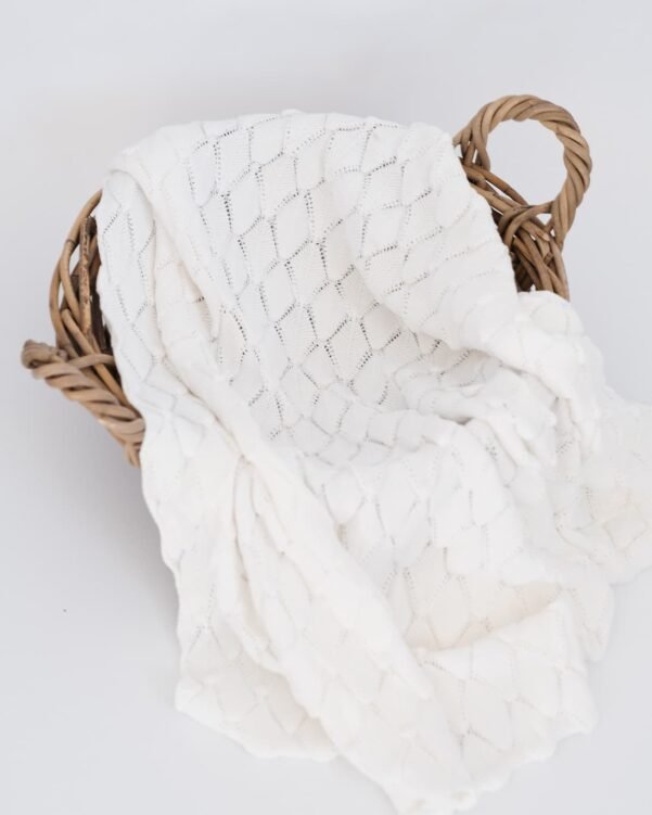 couverture crochet en coton