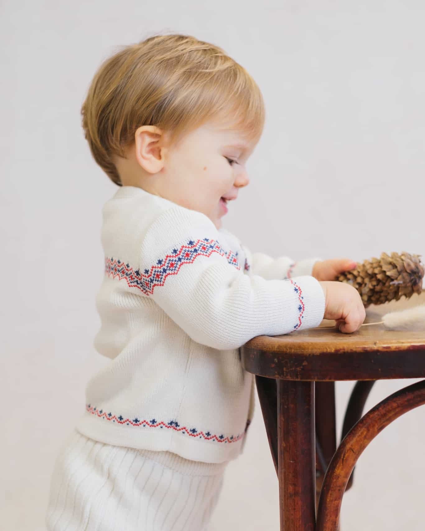 GILET LAINE ENFANT ECRU CHAMONIX (2)