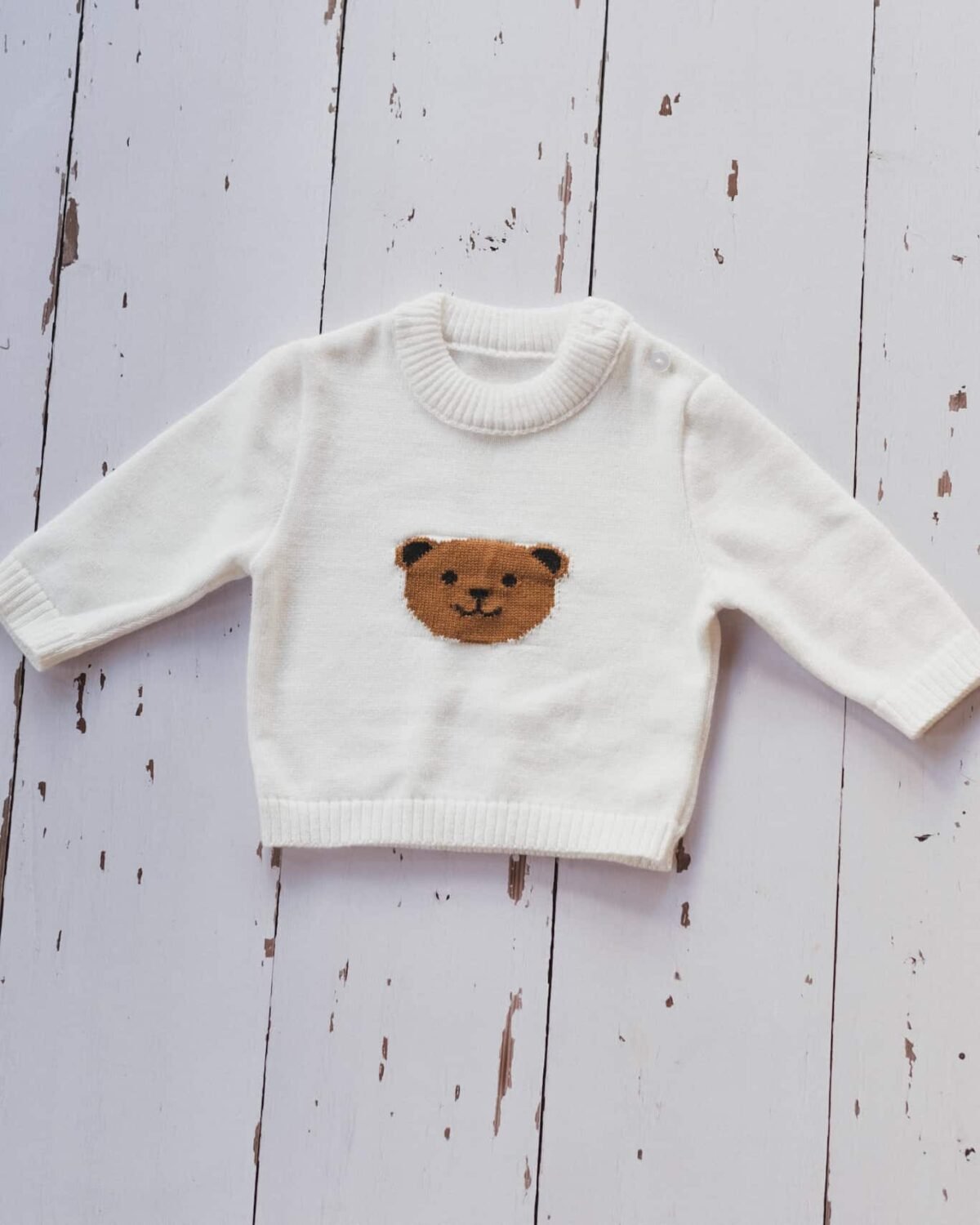 pull bebe enfant en coton ourson (1)